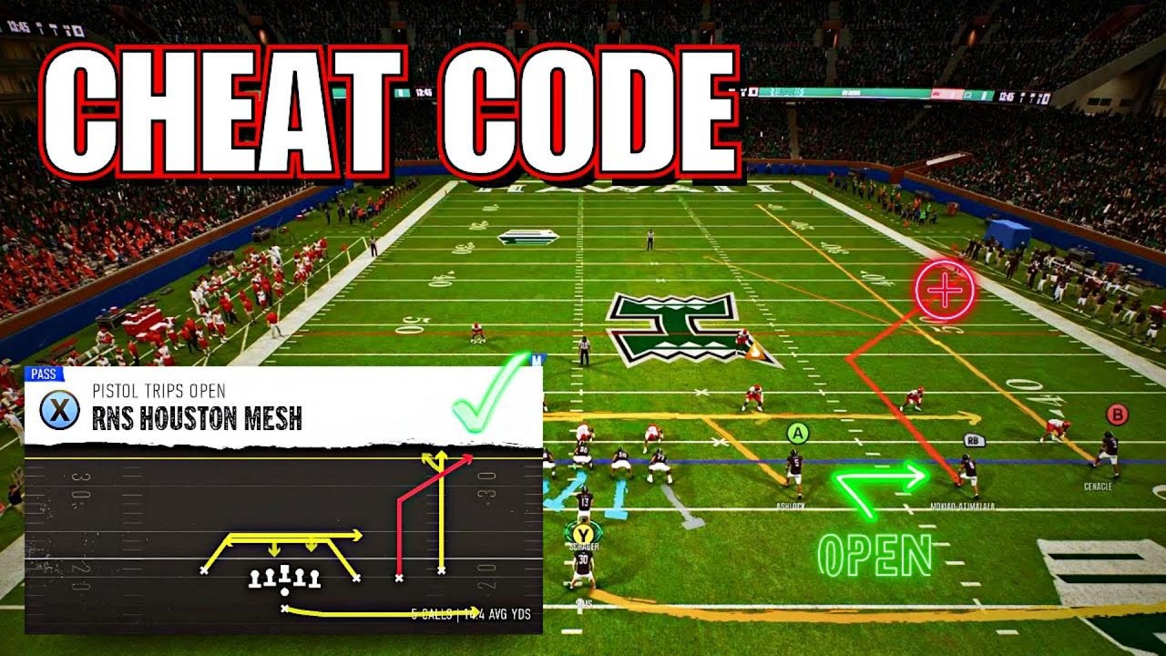 I Broke College Football 25 Using June Jones’ Run N Shoot Offense