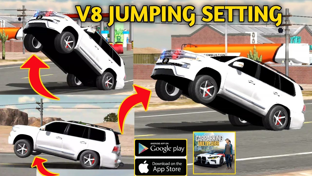How to make Jumping Setting in Car parking multiplayer & Modified Tutorial/How to make V8 Modified