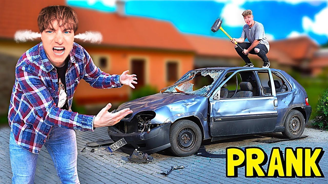 BOUCHAL mi ZNIČIL AUTO! (PRANK)