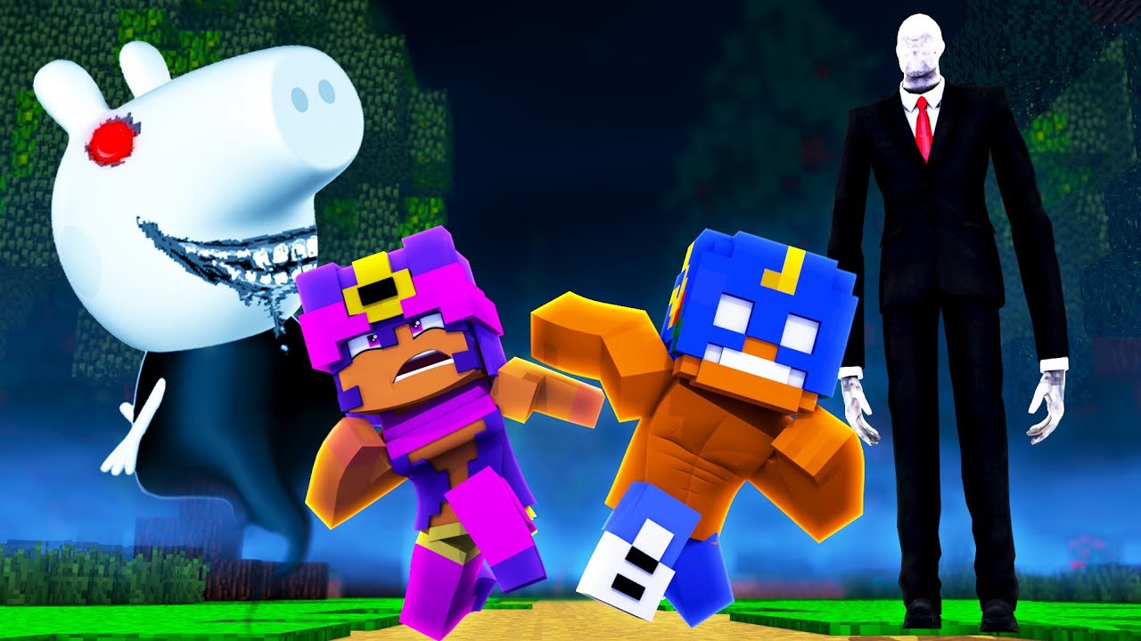 STRASZNY DUCH ŚWINKI PEPPY CHCE NAS ZNISZCZYĆ! MAMY PROBLEM! | Minecraft Slender #4