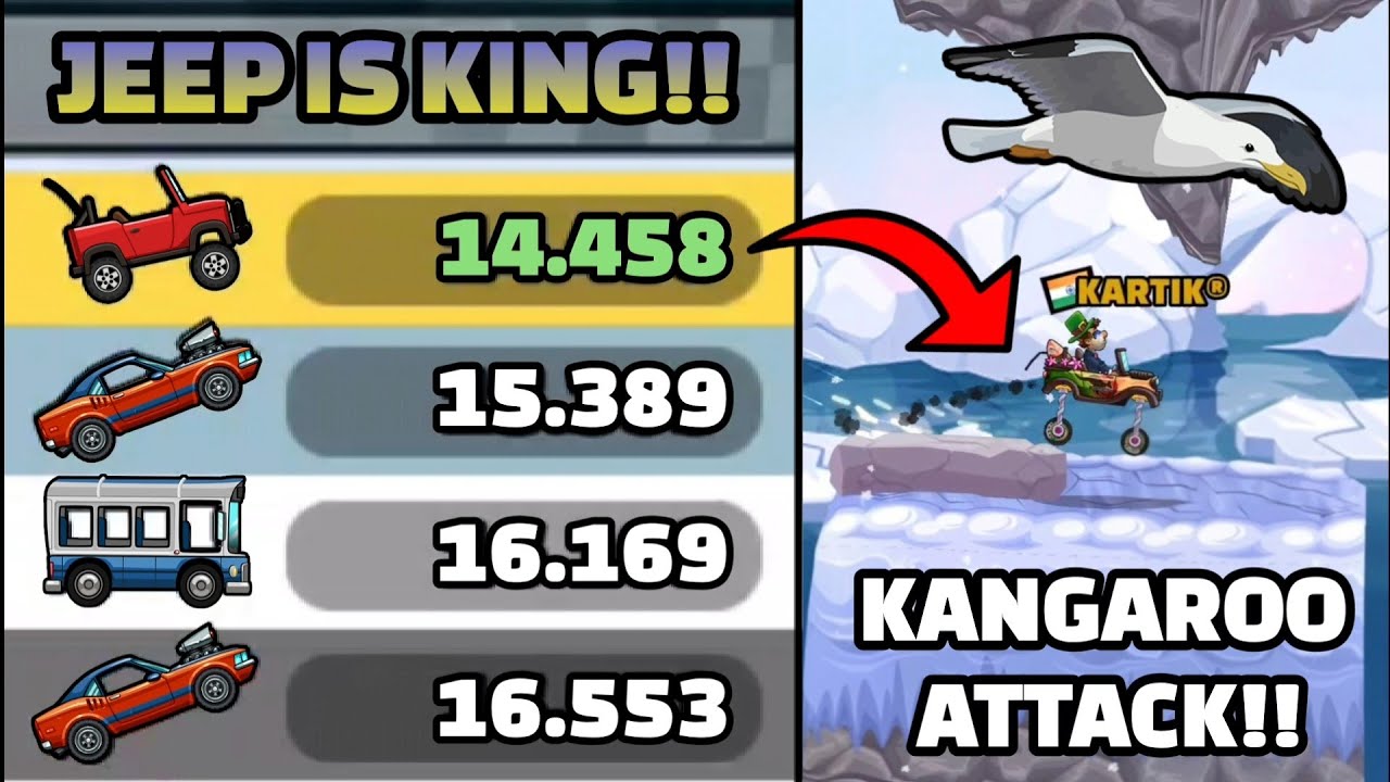 АТАКА КЕНГУРУ НА ДЖИПЕ!! 🤯🦘 В ВИДЕО СООБЩЕСТВА - Hill Climb Racing 2