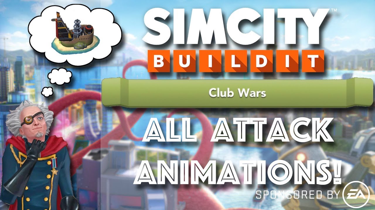 SimCity BuildIt: Club Wars Animations!