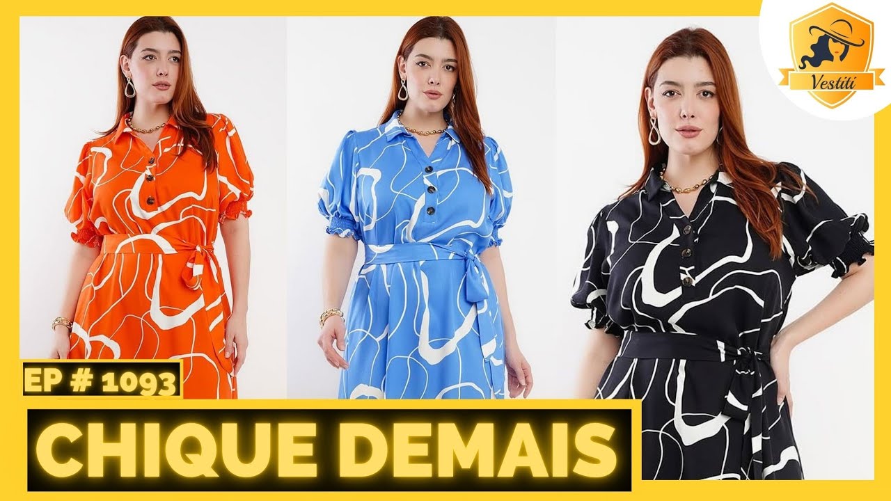 10 VESTIDOS LINDOS E SOFISTICADOS MODA CRIST&Atilde; DONA CHARME #1093