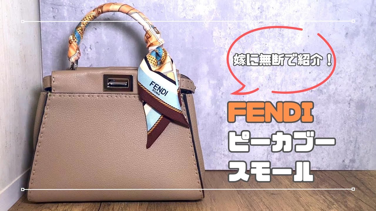 【バッグ紹介】FENDI ピーカブー スモールを嫁に無許可で紹介/外観・特徴・困った点【ぶらちゃん】