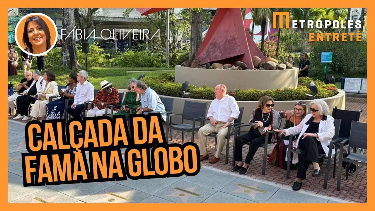 Globo: veteranos emocionam em discursos na estreia da Calçada da Fama