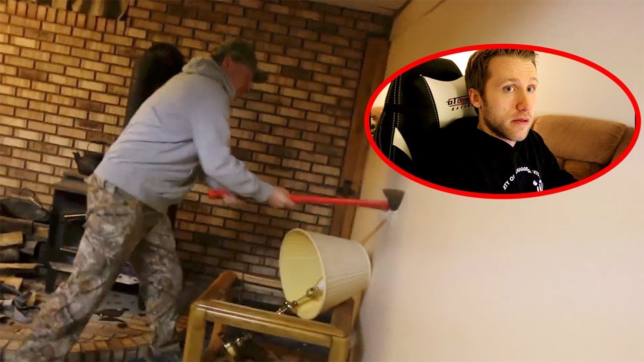 PSYCHO DAD TEARS DOWN WALL!