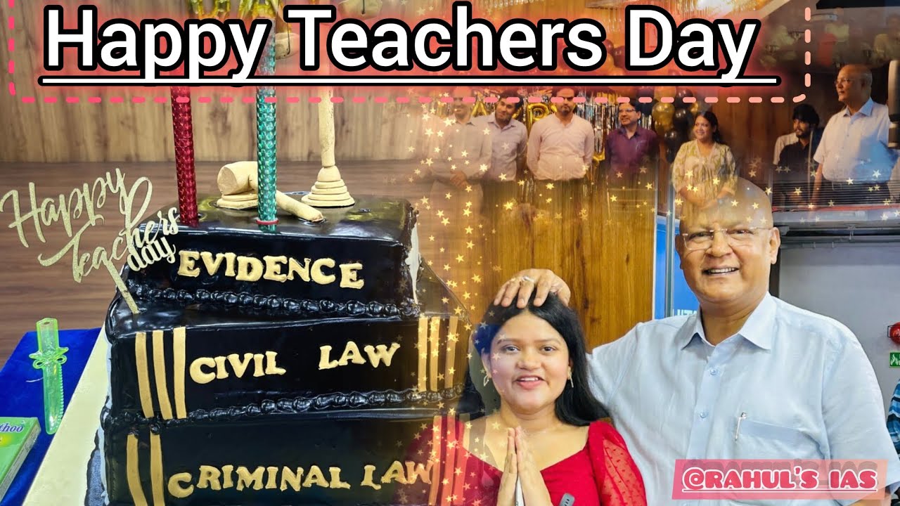 Teachers day celebration at Rahul's IAS | 5th september | rahul sir  