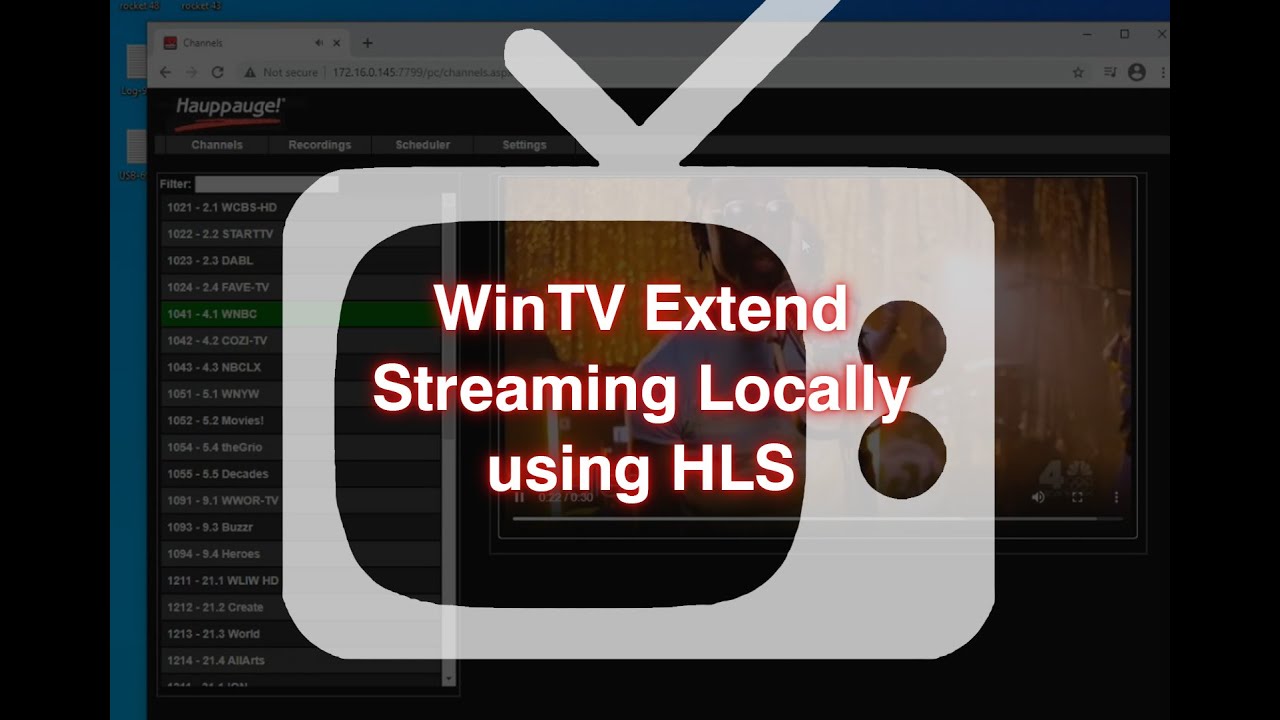 WinTV Extend: Local Streaming to the Chrome browser using HLS