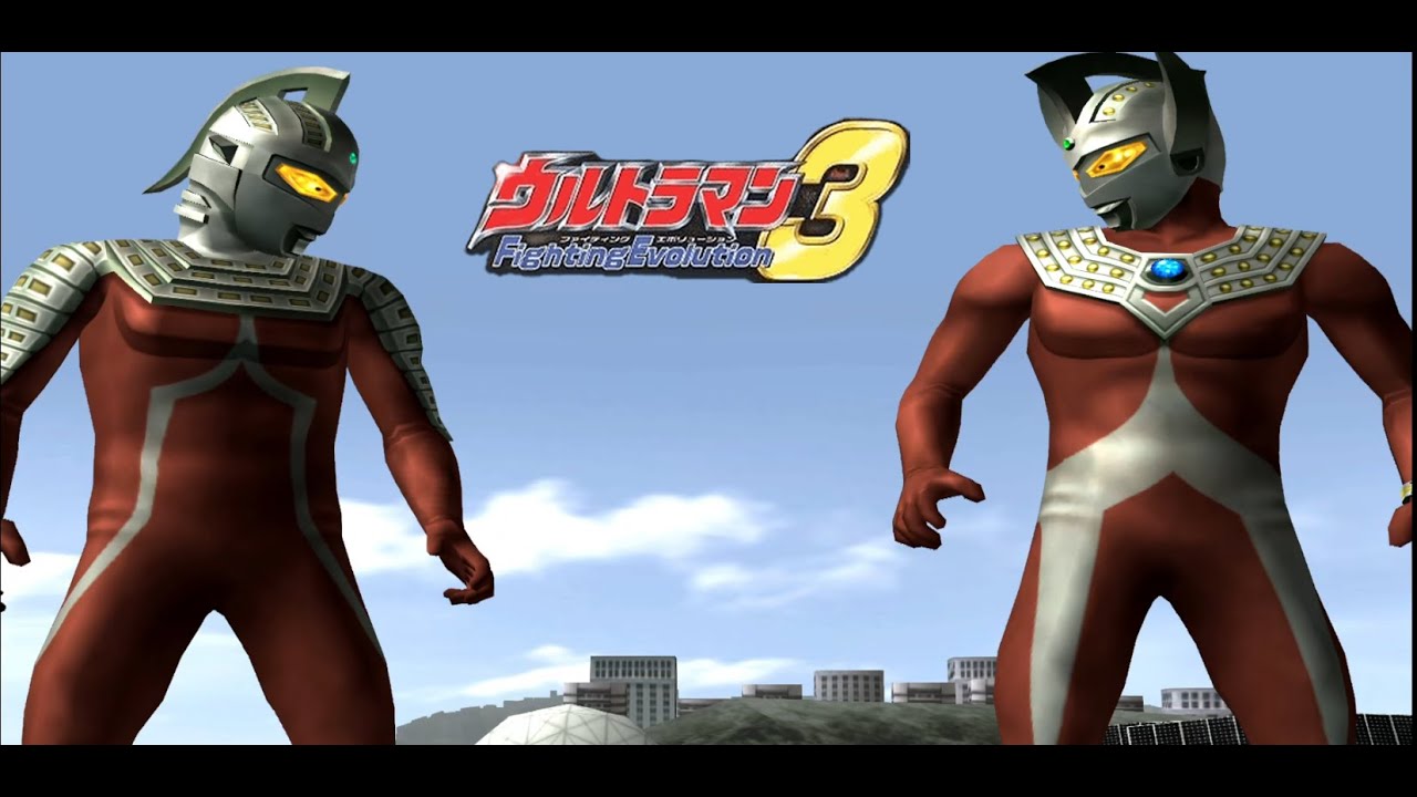 Ultraseven & Ultraman Taro Tag Team Coop Mode (Ultraman Fighting Evolution 3)