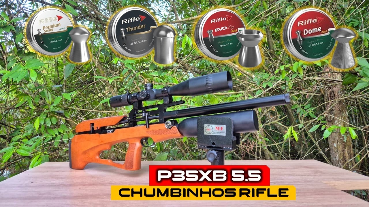 MAIS DE 300 M/S  NA CARABINA P35XB EVOLUTION 5.5