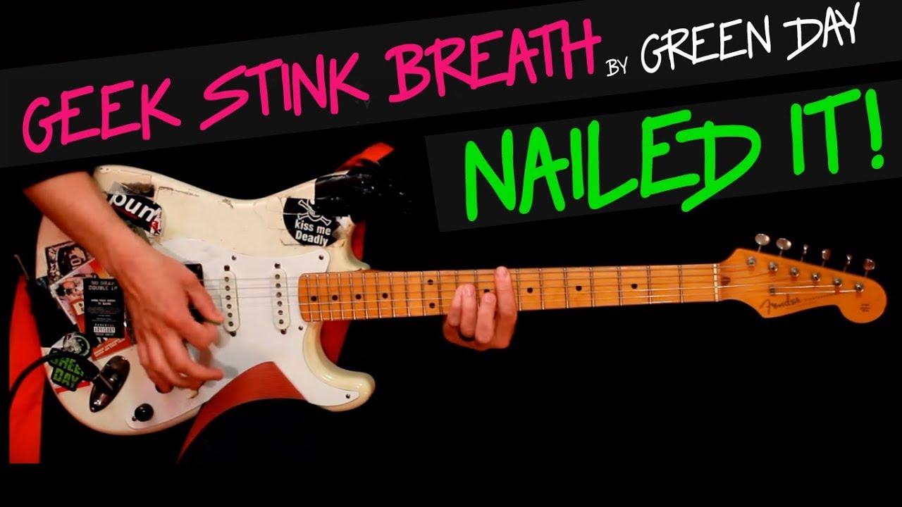Geek Stink Breath - Green Day guitar cover by GV + chords