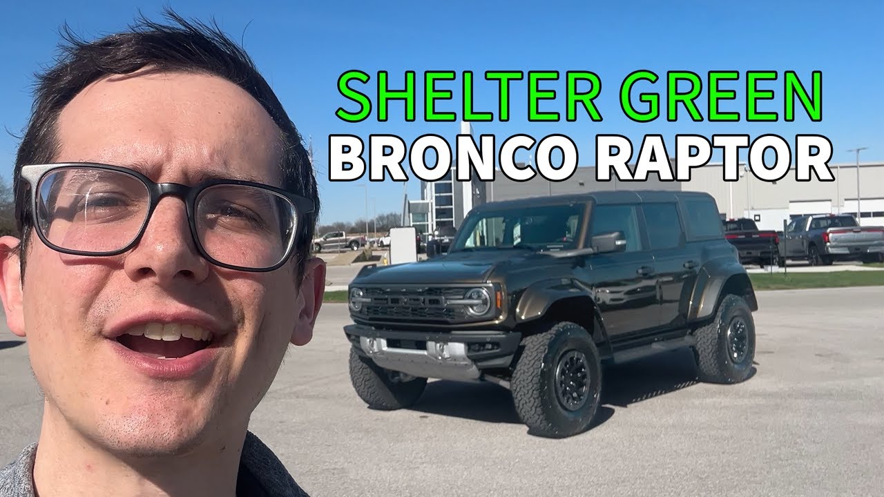 Наш первый взгляд на Ford Bronco Raptor 2024 года в цвете Shelter Green