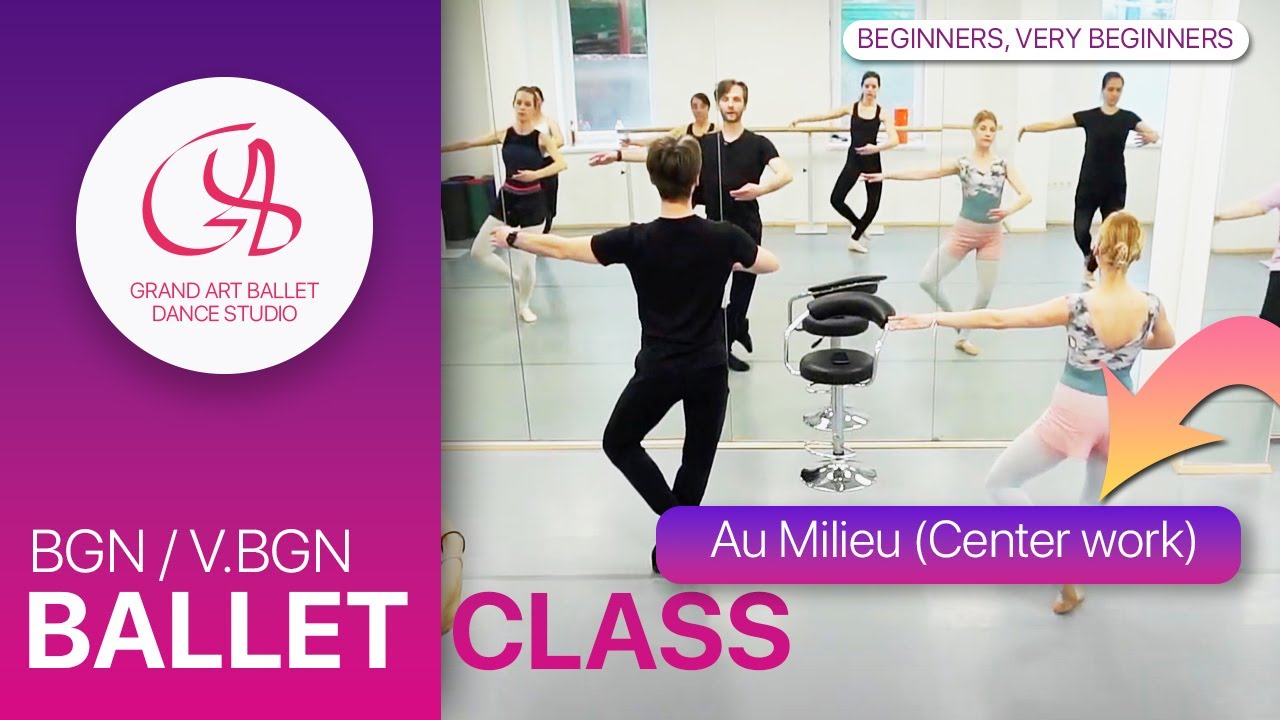 Ballet class Au Milieu (Center) for Beginers, Very Beginners Friendly #ballet #beginners