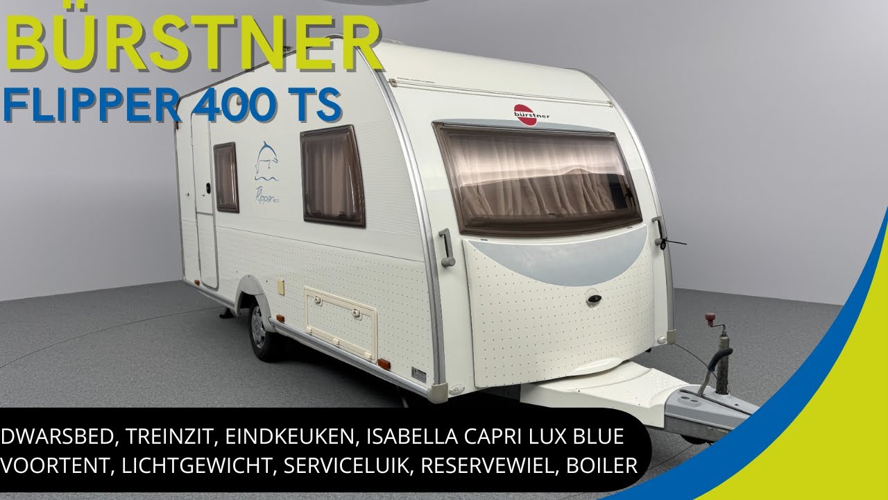 Bürstner Flipper 400 TS 2006 | VOOR VELE AUTO'S GESCHIKT IDEALE CARAVAN VOOR BEGINNENDE KAMPEERDERS