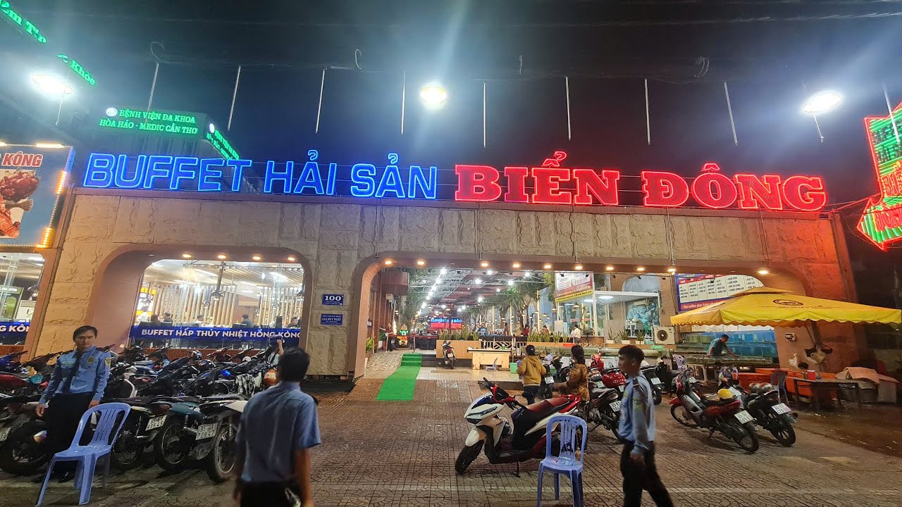 BUFFET  HẢI SẢN - NHÀ HÀNG BIỂN ĐÔNG 3  - CẦN THƠ  - VIỆT NAM ( SEAFOOD BUFFET  AT BIEN DONG 3 )