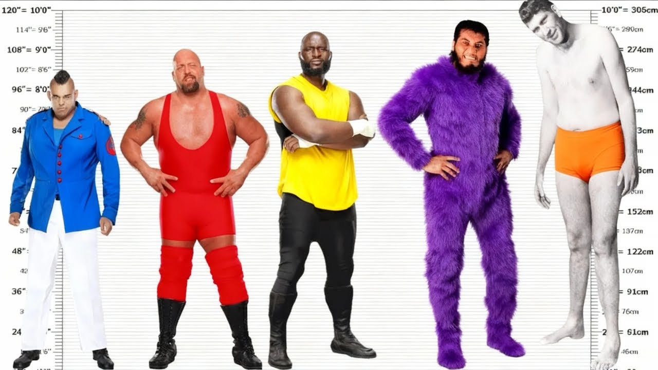 Los 10 Gigantes Más Altos del Ring – Su Altura Real Sorprende