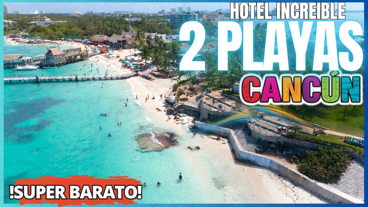❗INCREIBLE ❗ HOTEL 2 PLAYAS Cancún 4K ▶ SUPER BARATO 🔴 playa WOW 😱 ZONA HOTELERA ✅ Todo Incluido 🌴