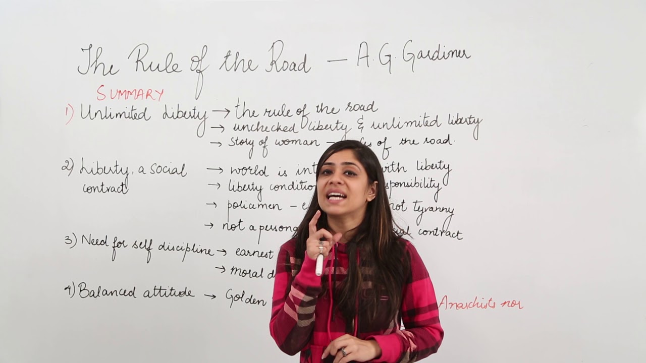 ICSE CLASS 11 - ENGLISH - Essays - the rule of the road
