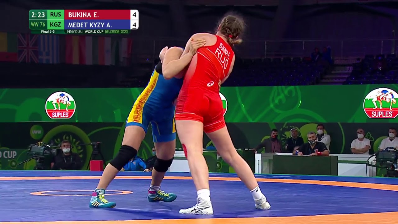 BRONZE WW - 76 kg: E. BUKINA (RUS) v. A. MEDET KYZY (KGZ)
