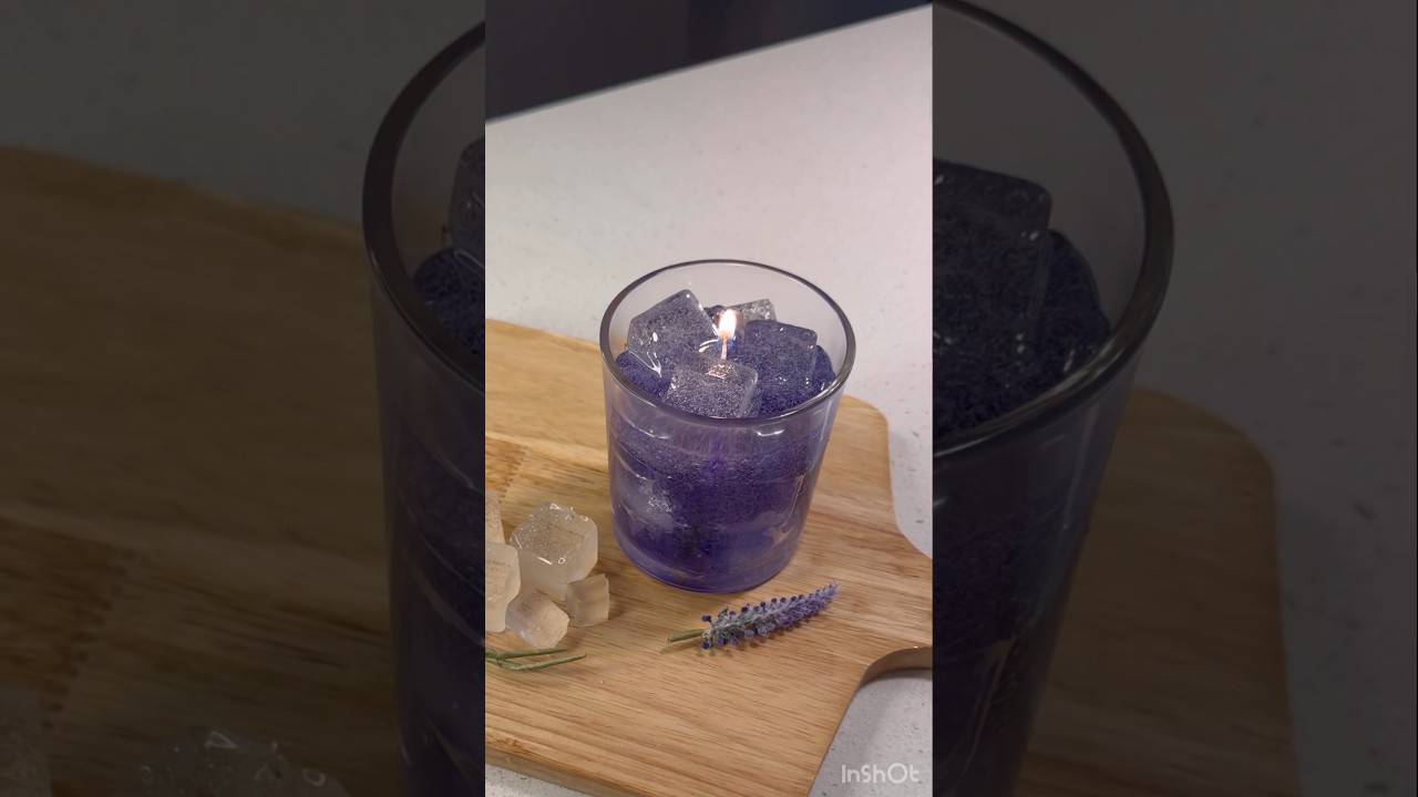 Im gifting my mom a DIY Slime Candle for Mother&rsquo;s Day ✨🖤 #diy #slime #candle #candlemaking #asmr
