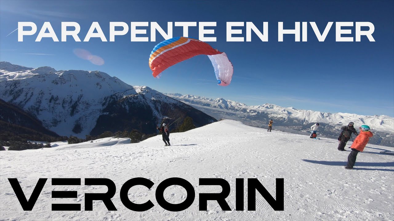 Le Parapente en hiver? Oui c’est possible. Vercorin Valais