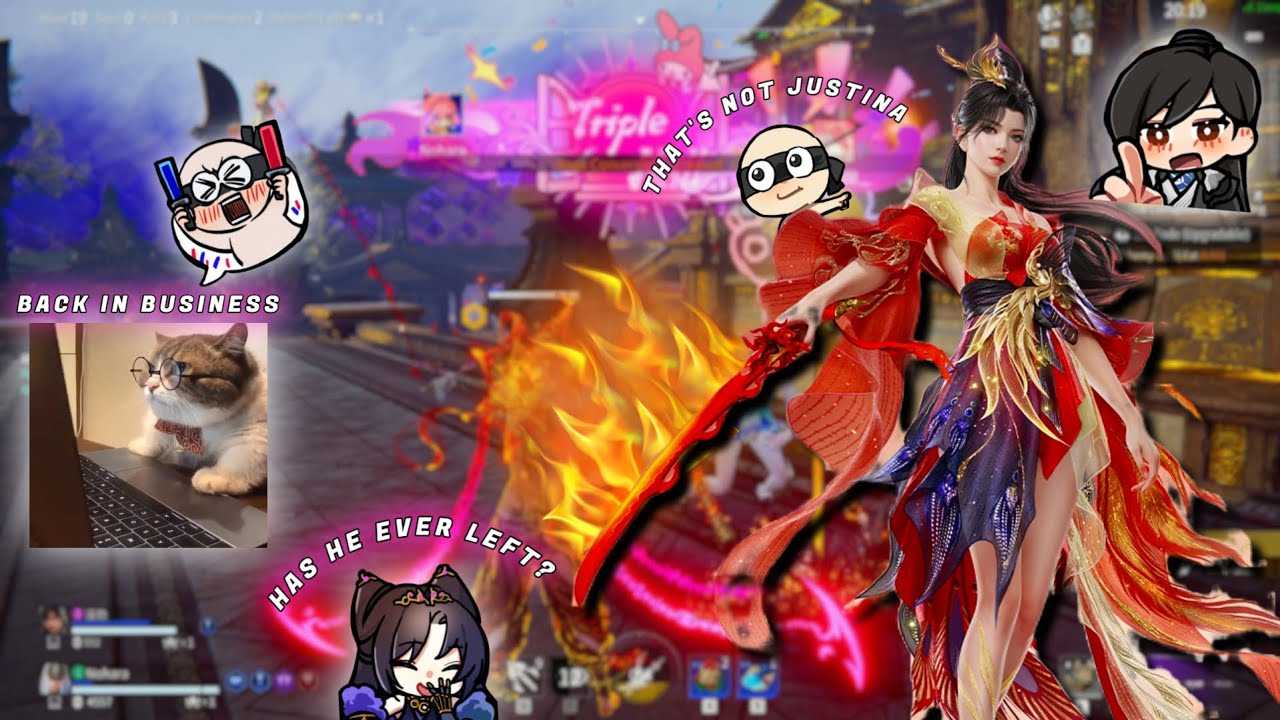 BACK ON JUSTINA GU! Triple Unrivaled Speedrun Continuation & Nice Gameplay! NARAKA: Bladepoint