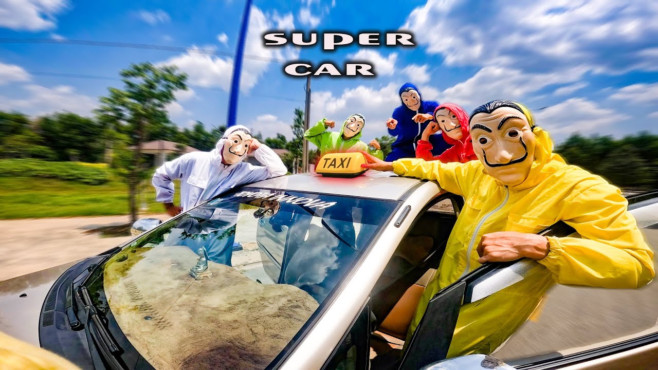 Money Heist As A Taxi Driver | A Police Car ( comedy by phung parkour )