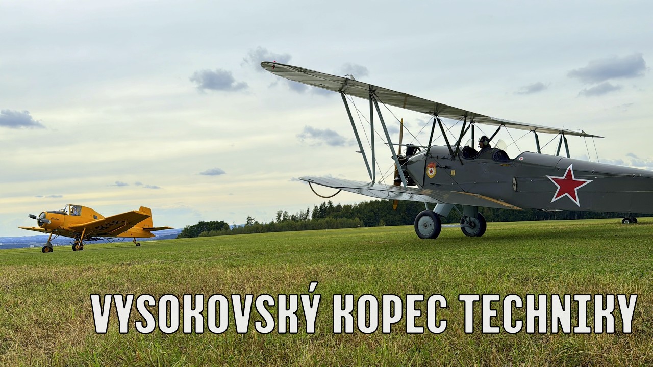 Vysokovský kopec techniky 2025 (Kukuruznik, Čmelák, Andula, CASA)