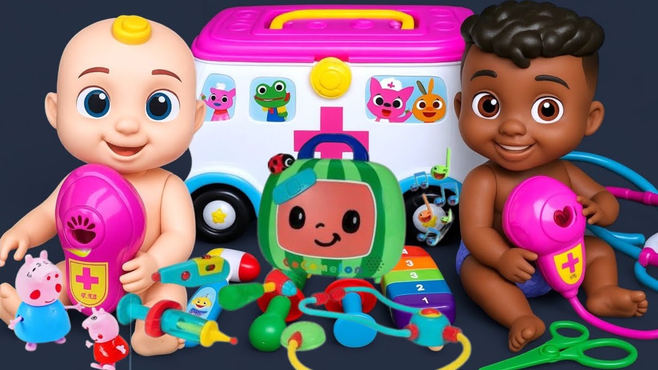 8 Minutes Satisfying with Unboxing COCOMELON Doctor Set, Pinkfong First Aid Toys Review |ASMR Sound