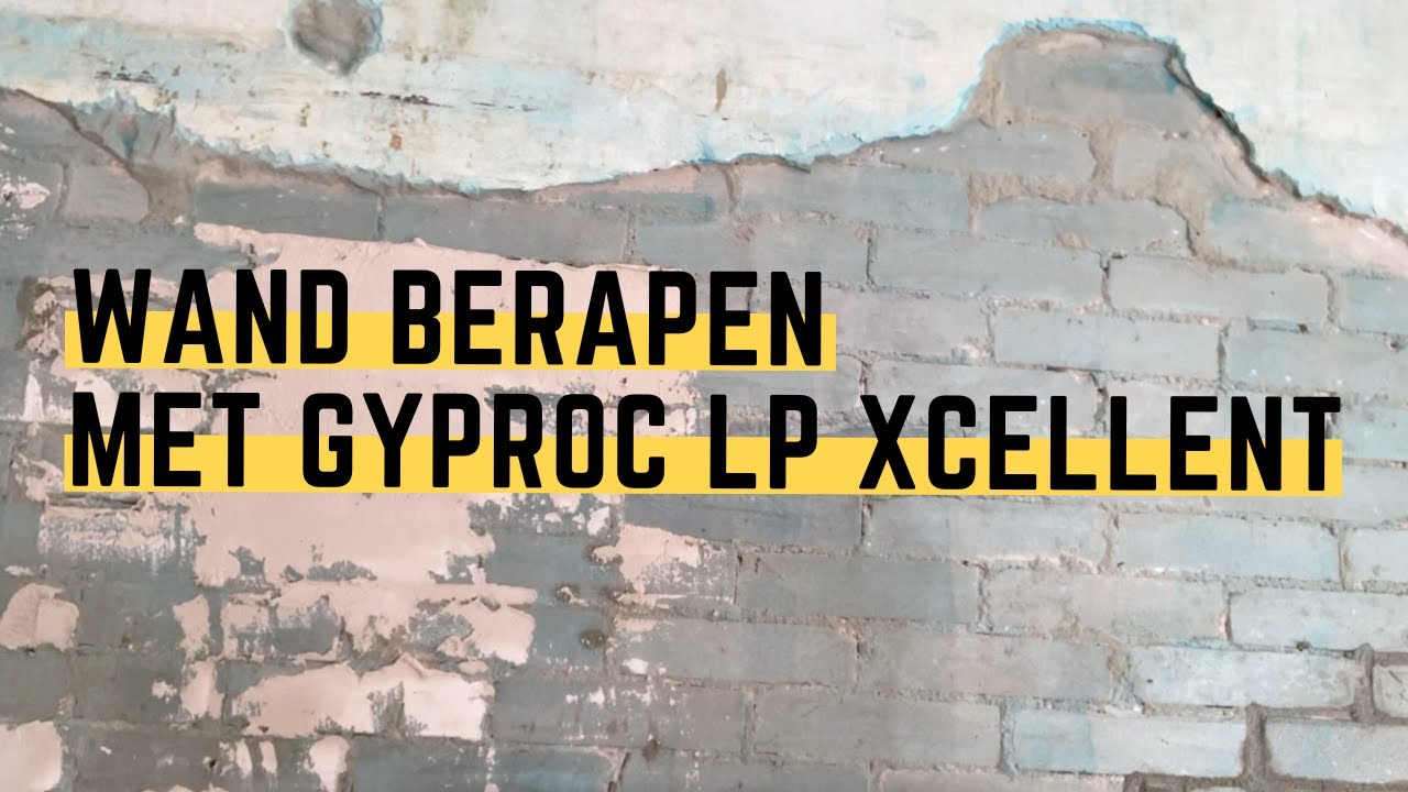 Wand stucen met een dikke laag Gyproc LP Xcellent, en oefenen met het reien  |  Stucvlog #46