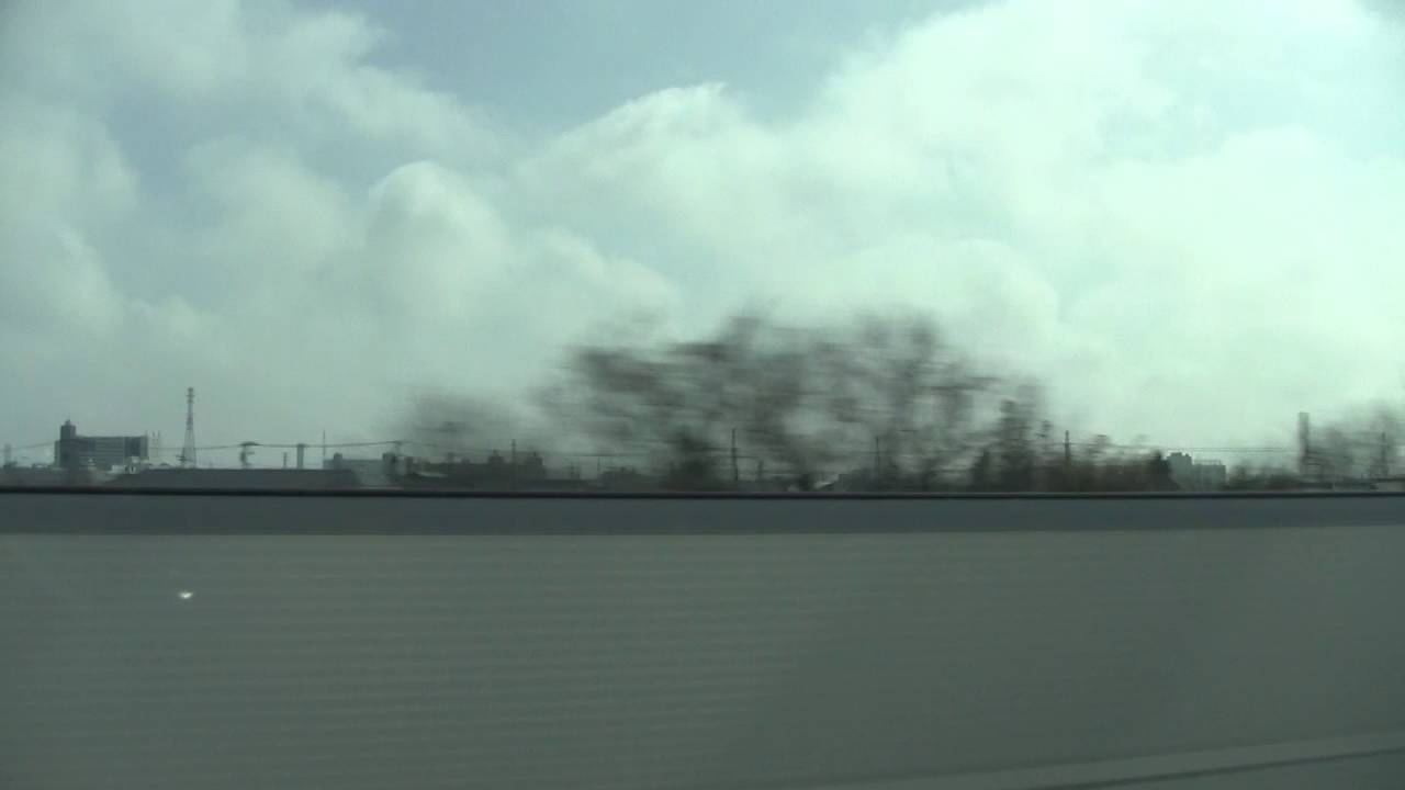 Passenger view on the Tōkaidō Shinkansen