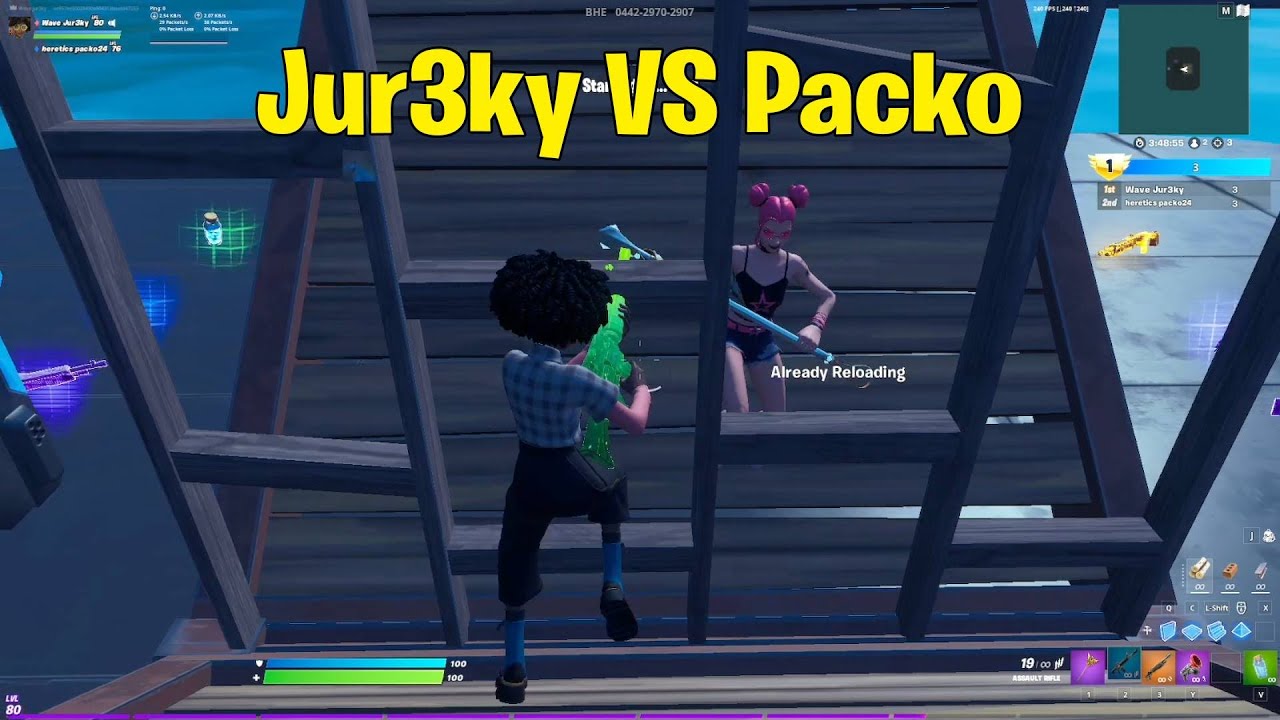 Wave Jur3ky VS Heretics Packo 1v1 Buildfights!