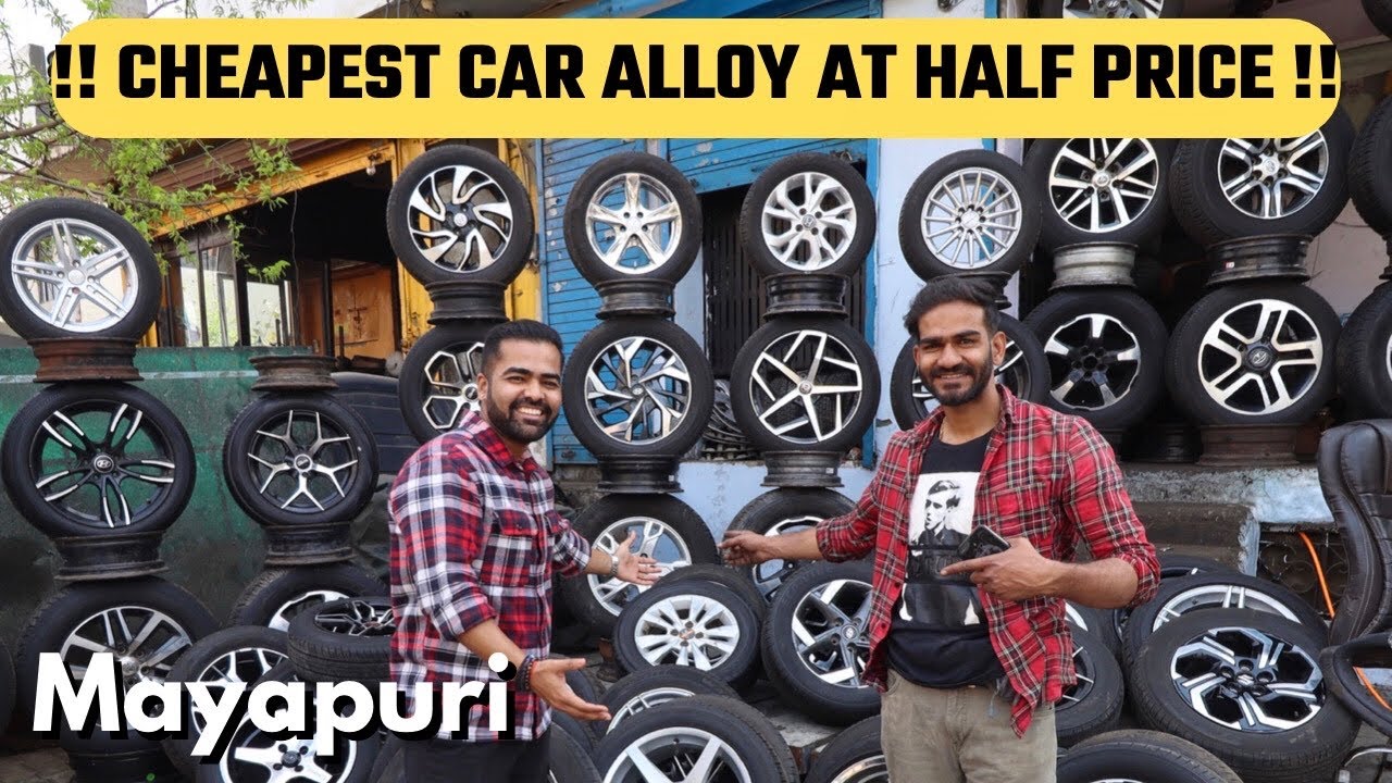 Get Car Alloys At Half Price🤩10,000 Tyres In Godown😱 Mayapuri | Delhi 2023