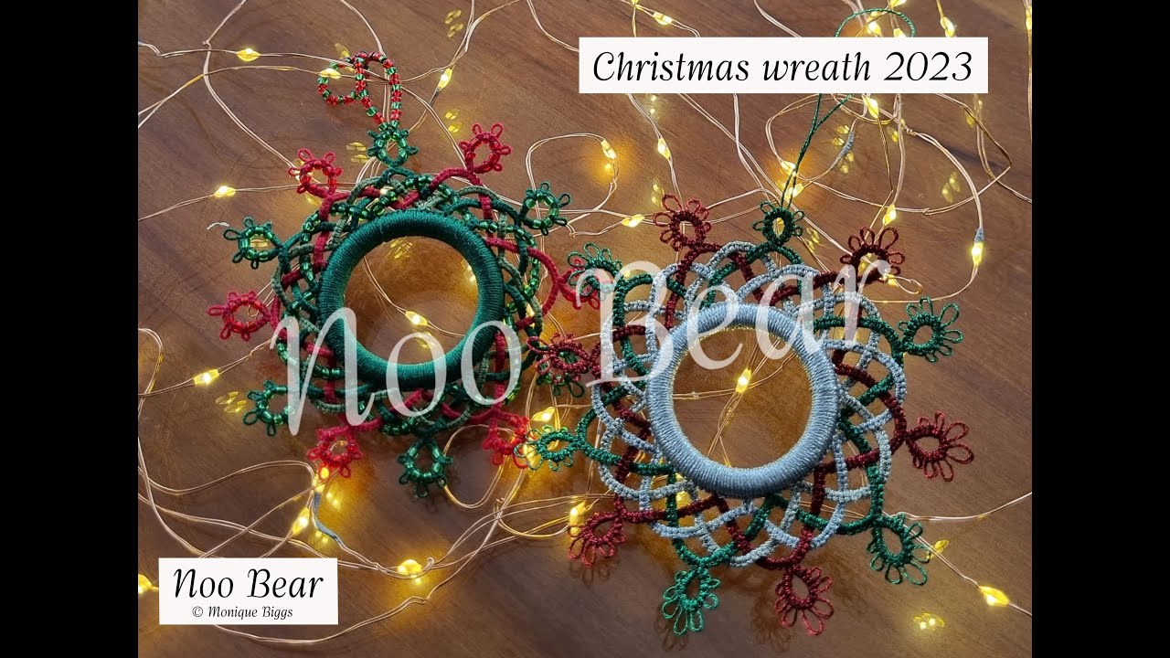 Shuttle Tatting: Christmas Wreath 2023 Tatalong