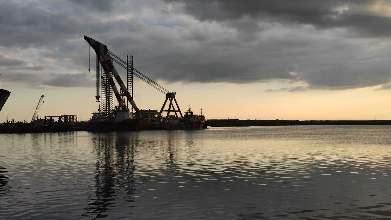 Unıqe Sunset Video // Port of Constanta