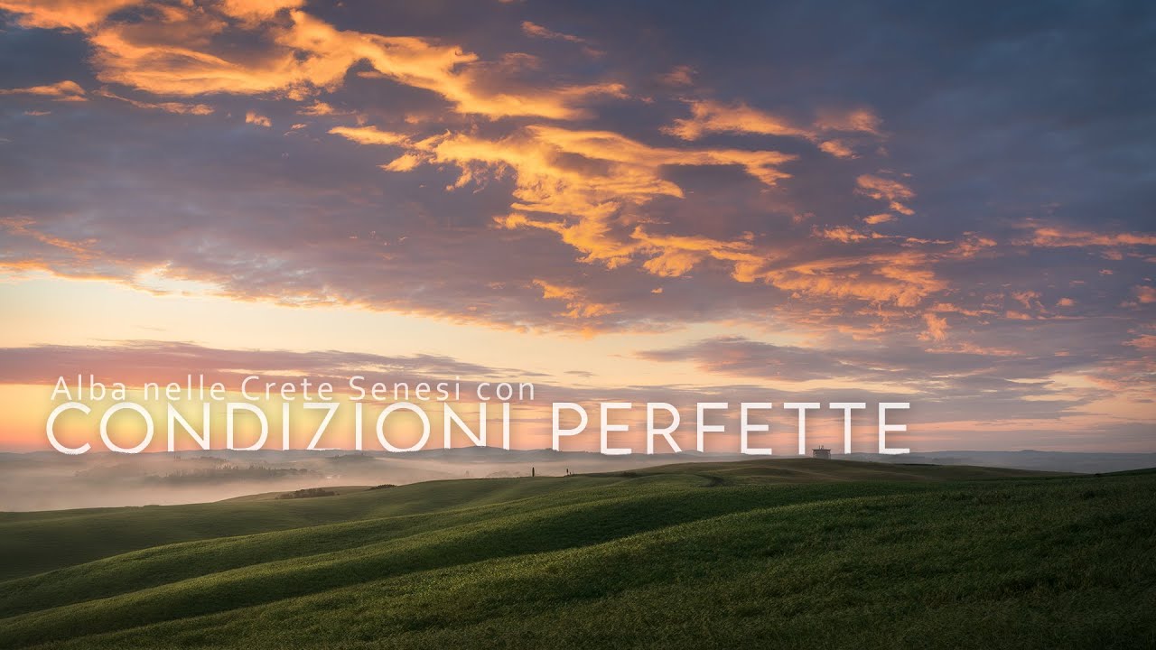 Alba SPLENDIDA sulle strade bianche tra le CRETE SENESI | Vlog fotografia di PAESAGGIO | Toscana