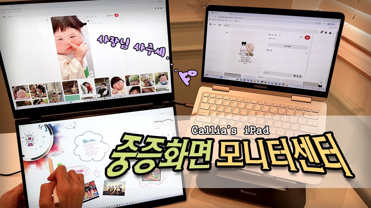 🧁 모니터는 다다익선이지~! / 🍏 이홈웨이 X2 Pro 포터블 듀얼 모니터