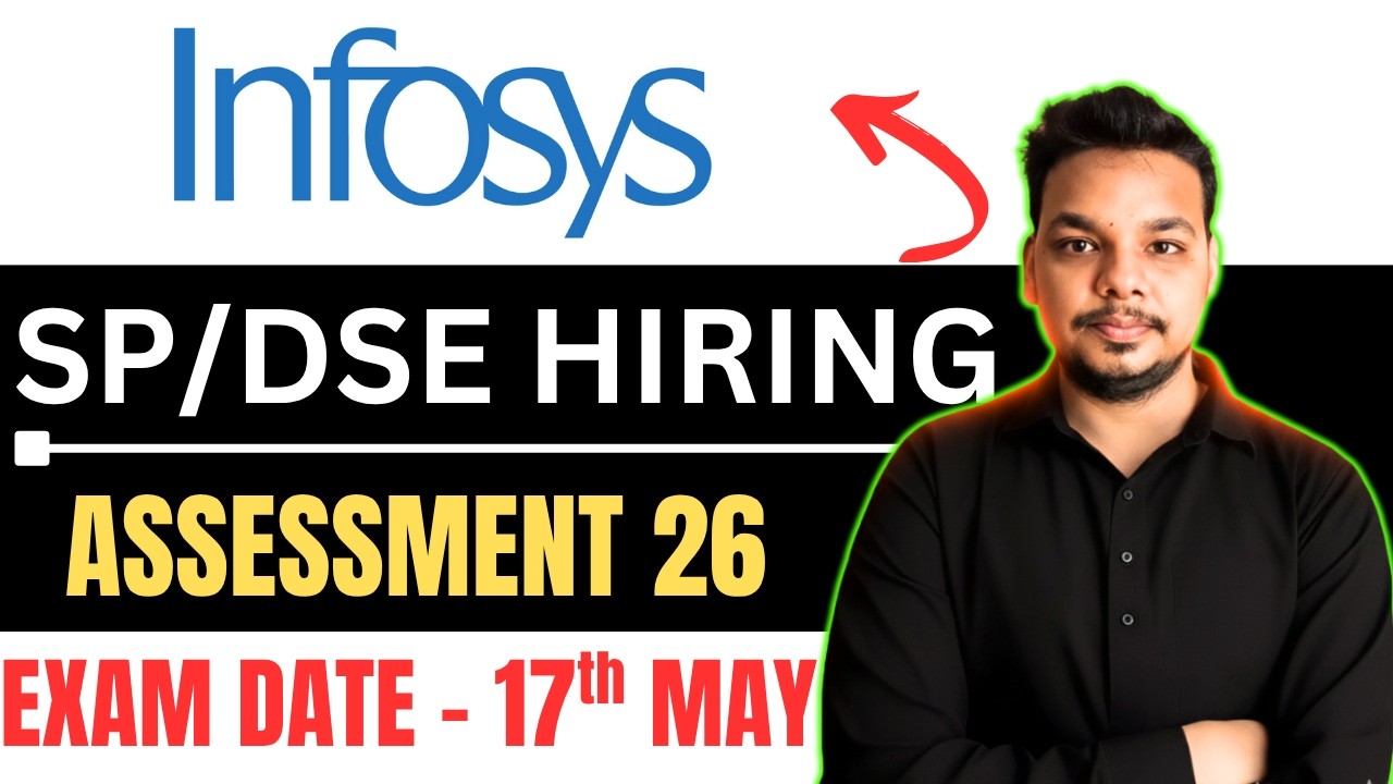 Infosys SP/DSE Hiring 2026 | Coding Questions | Assessment Mails | Infosys 17th May Exam Out