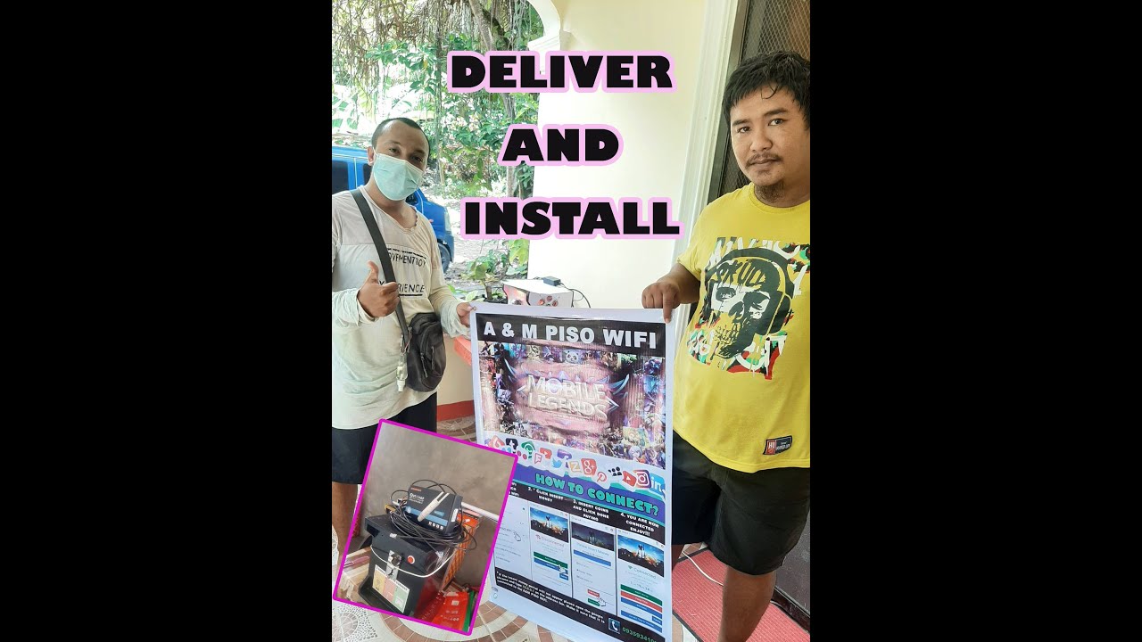PISO WIFI VENDO MACHINE DELIVERED AT SIBULAN (FIRING RANGE)
