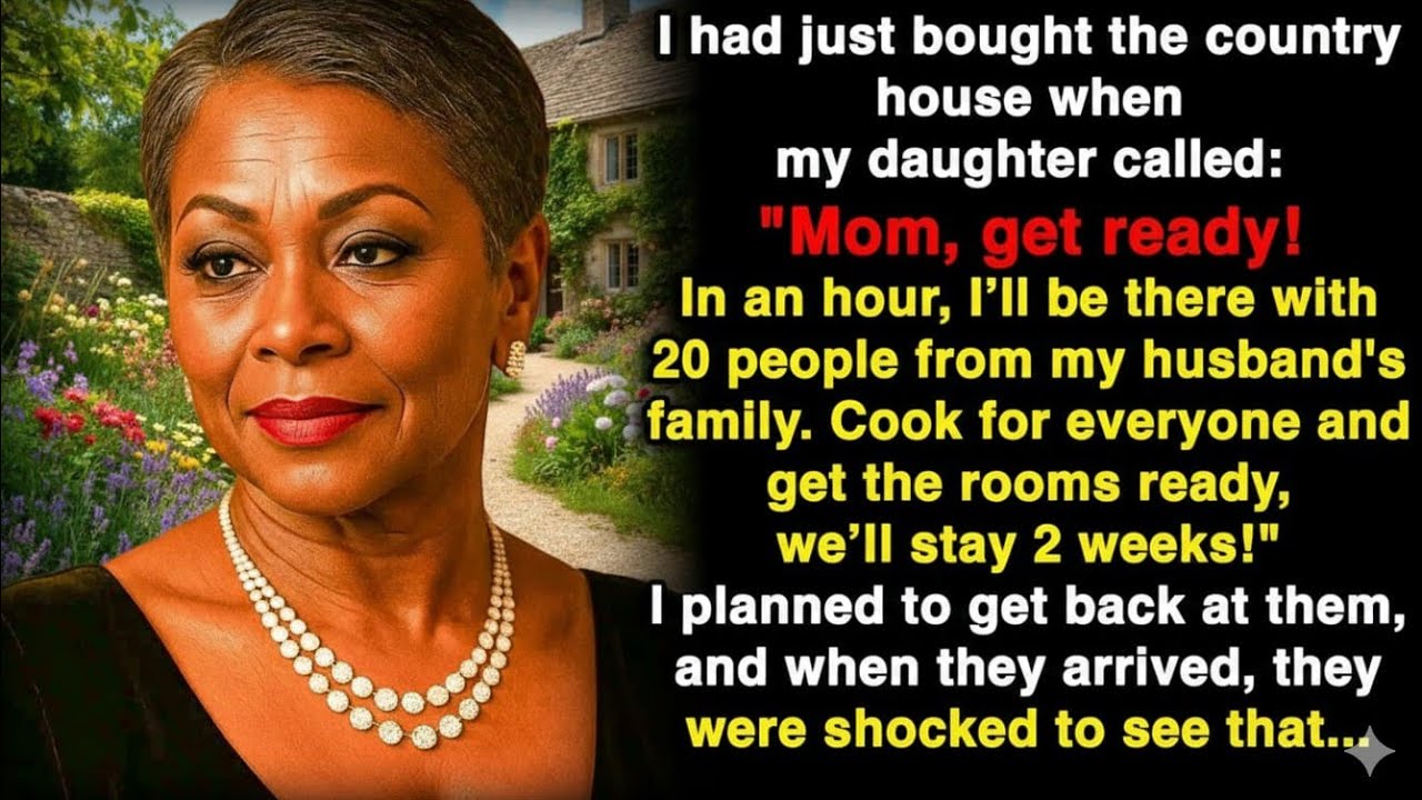 I just bought the country house, my daughter called: 