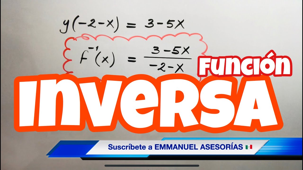 Hallar la FUNCION INVERSA | Ejercicios Resueltos paso a paso!
