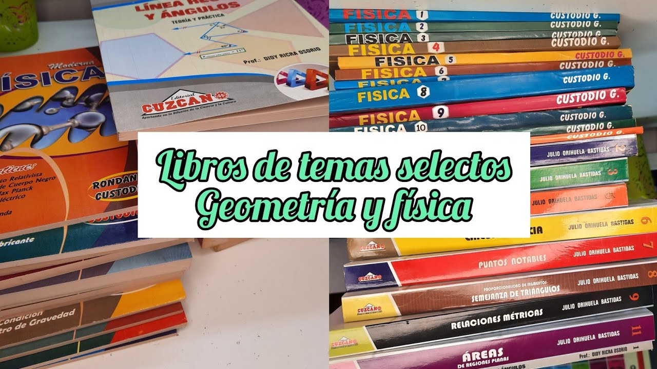 UNBOXING DE LIBROS DE LA PRE 📚📚 GEOMETRÍA Y FÍSICA