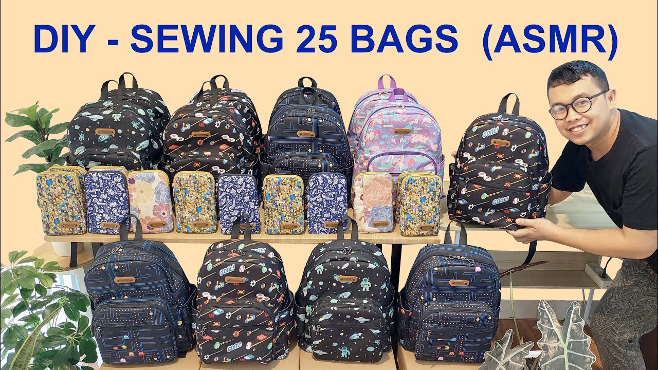 Sewing 25 bags for the Craft Fair - ASMR