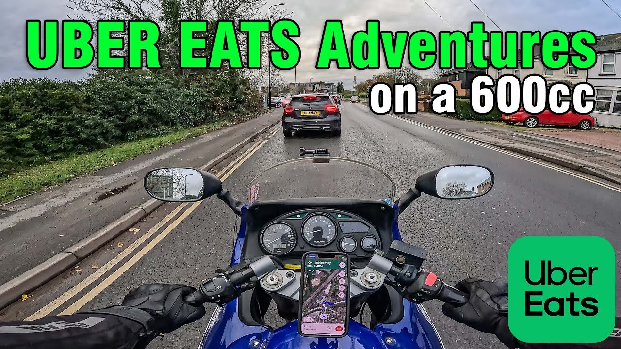 Delivering on a 600cc bike?! | UBER EATS Adventures