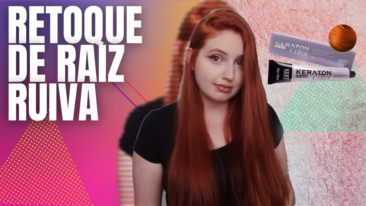 RETOCANDO RAIZ RUIVA EM CASA | KERATON PROFESSIONAL 8.34