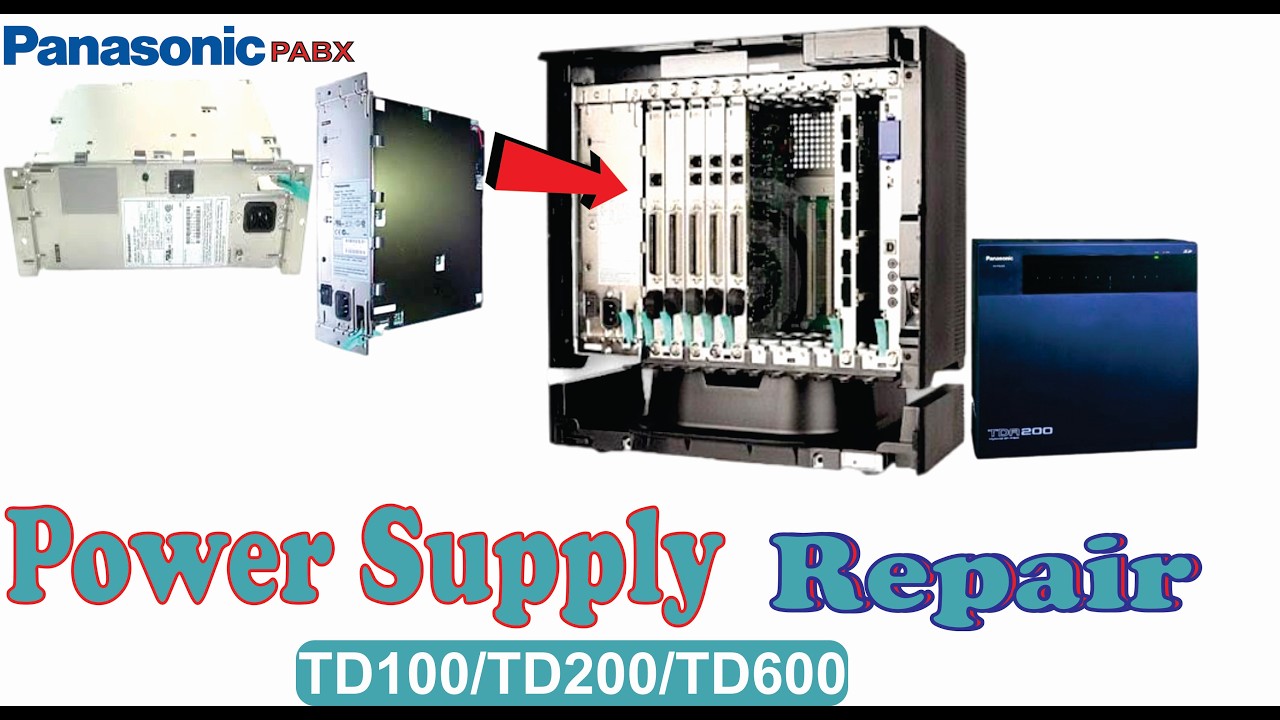 Ремонт блоков питания АТС Panasonic TD100, TD200, TD600