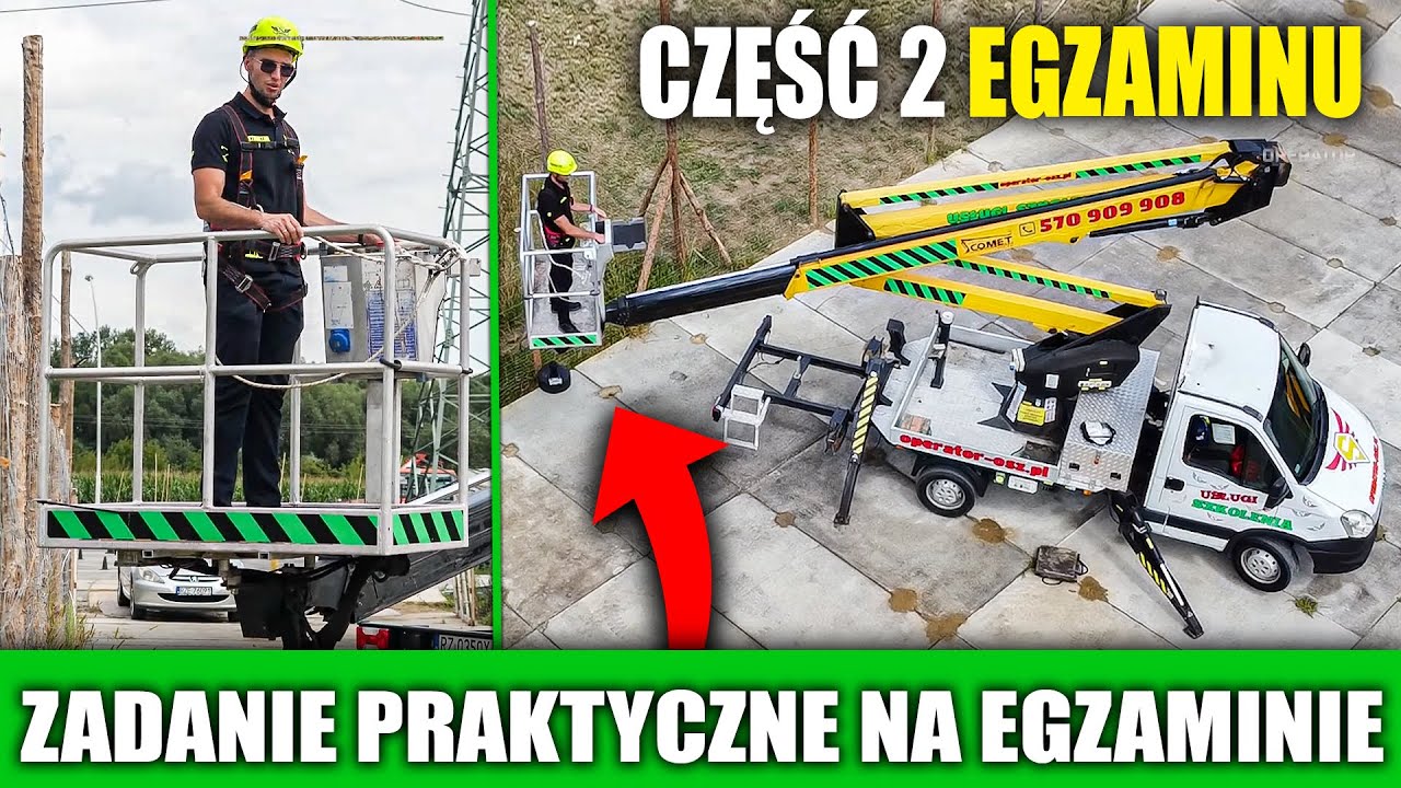 Druga część egzaminu praktycznego - PODEST RUCHOMY (ZWYŻKA): egzamin praktyczny UDT (OTC)