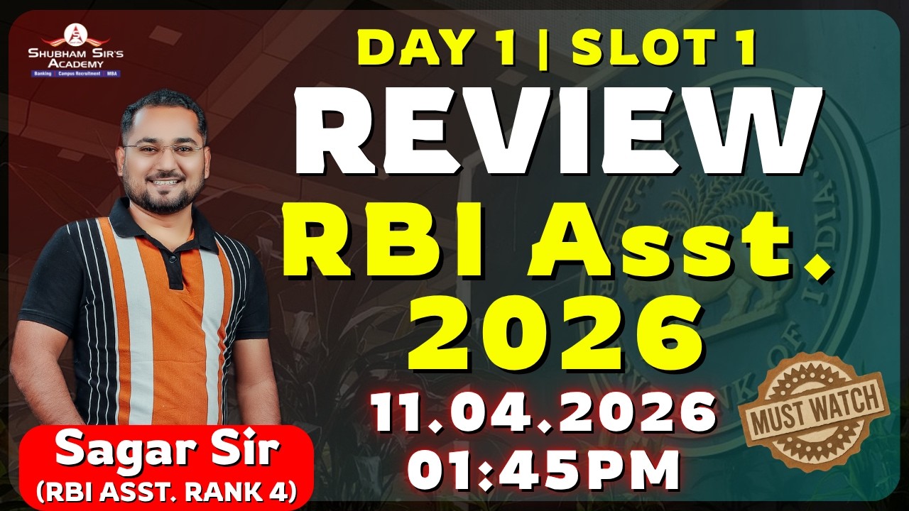 🏦 RBI Assistant 2026 🔥 REVIEW : DAY 1 SLOT 1 | #SSA #BankingExams ##RBIAssistant #exam #review