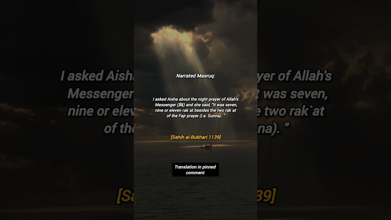 Hadith on Prophet's night prayer #astaghfirullah #nasheed #tahajjud #istikharakidua #dua #thedeen