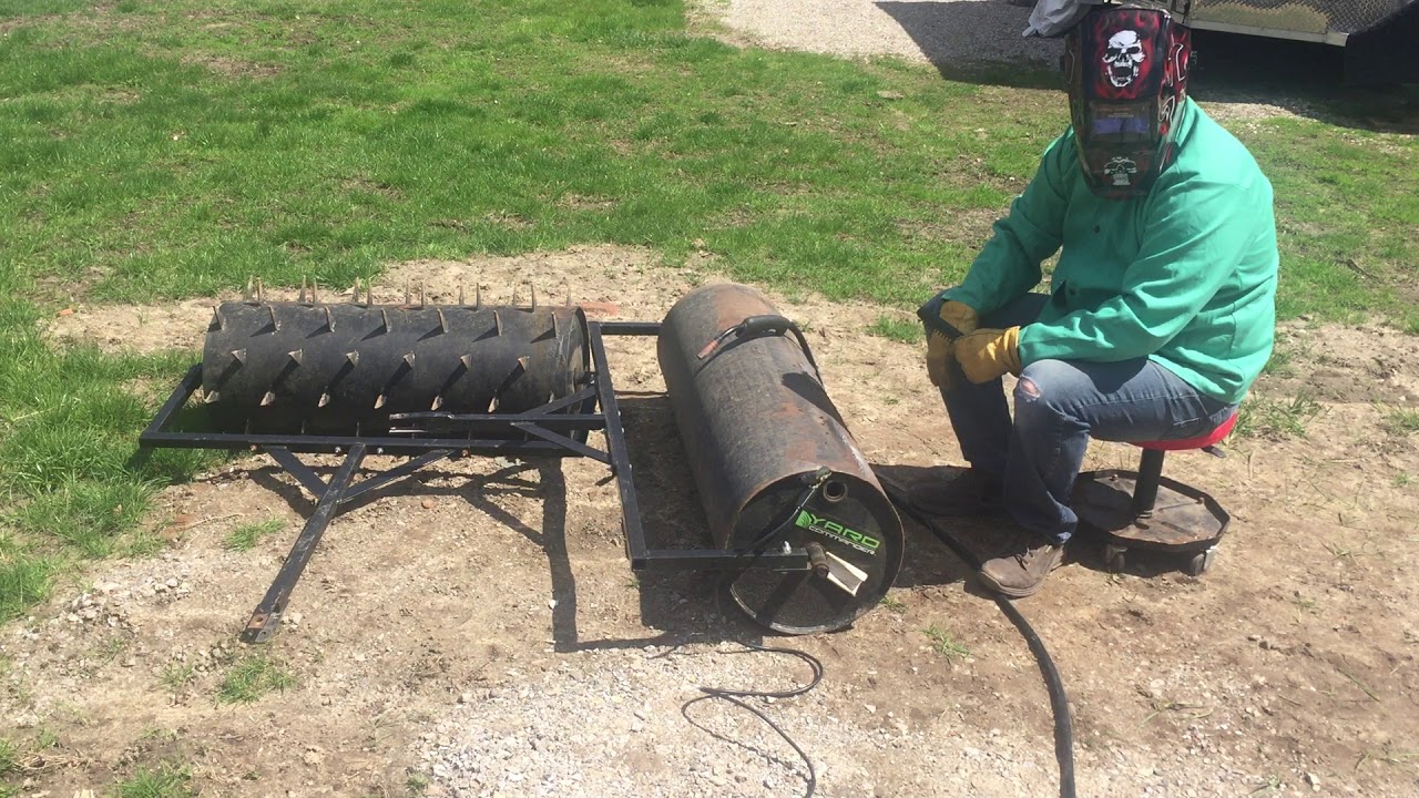 welding lawn roller